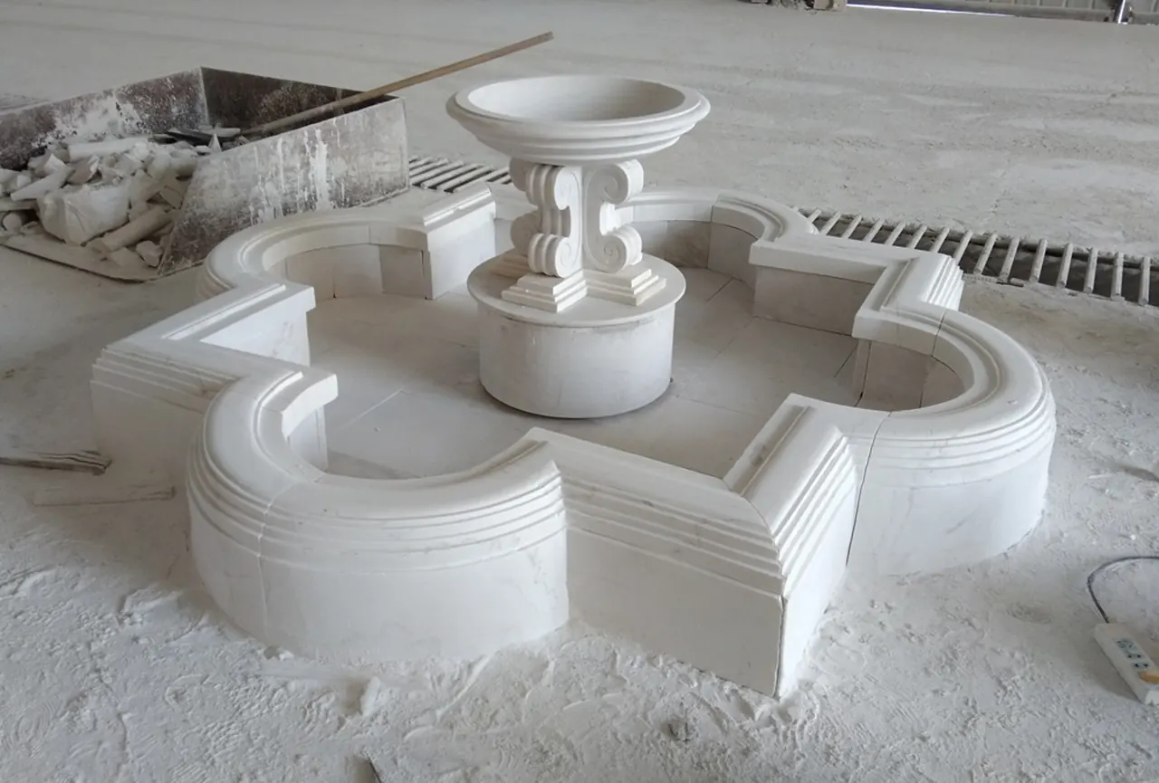 Carved Stone Fountain
