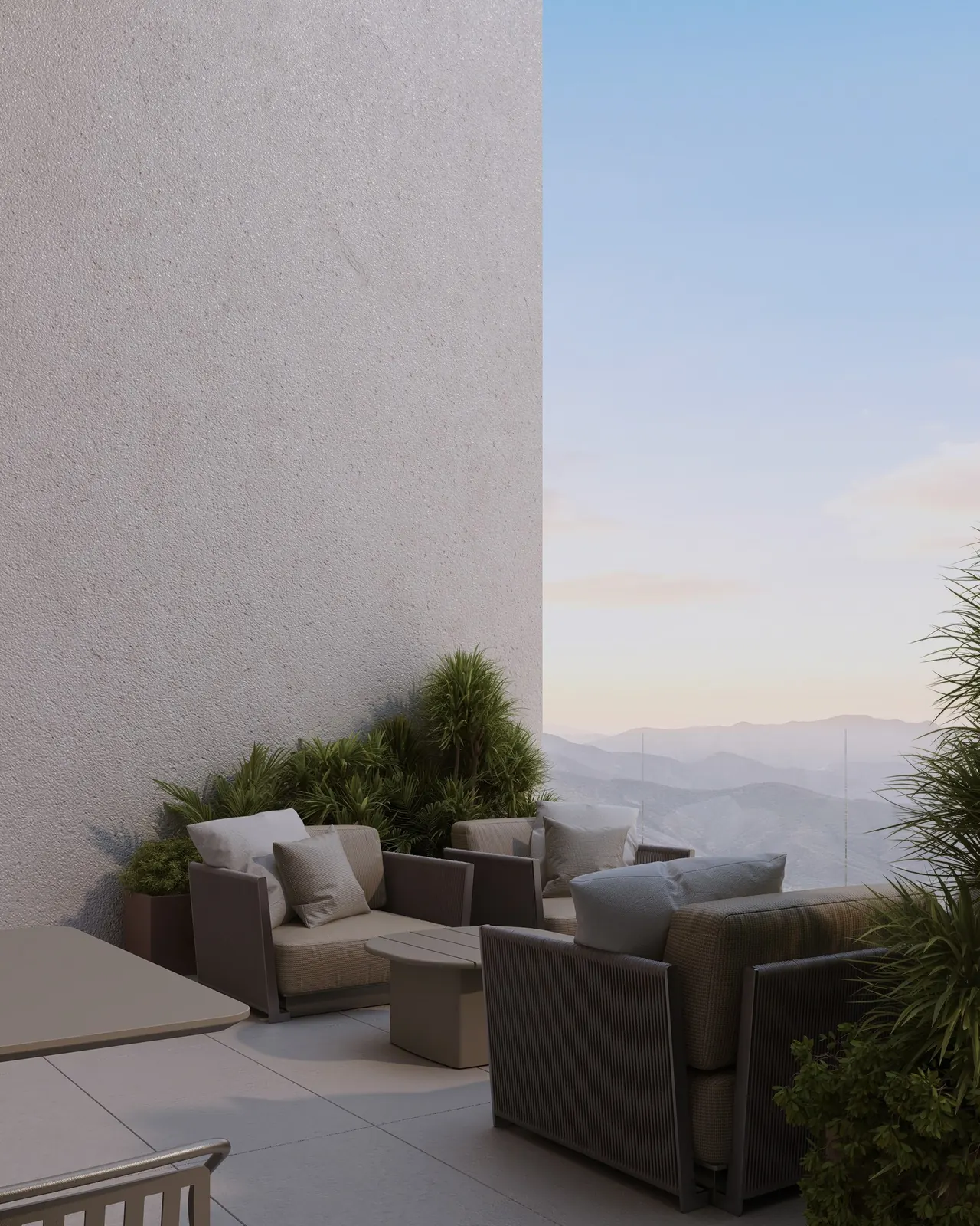 Contemporary outdoor lounge design